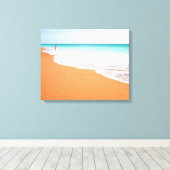 Beach en Zee foto Canvas Afdruk (Insitu (Houten vloer))