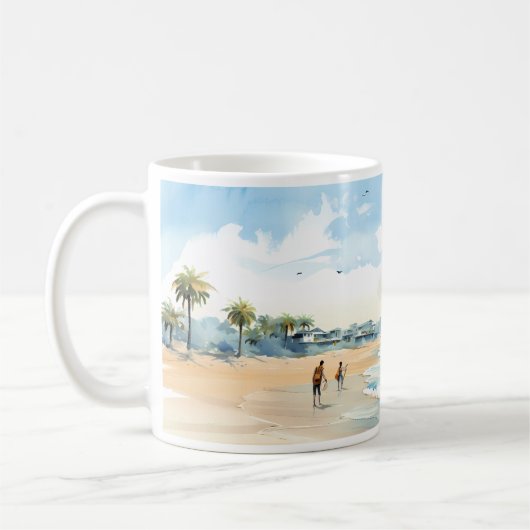Beach en Zee Koffiemok (Links)