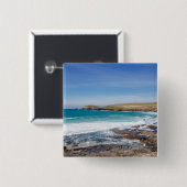 Beach |Engeland Vierkante Button 5,1 Cm (Voorkant /achterkant)
