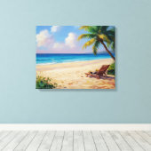 Beach Escape Canvas Afdruk (Insitu (Houten vloer))