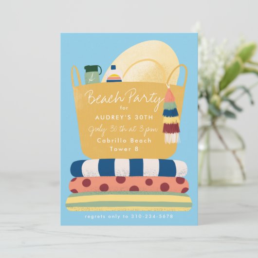 Beach Essentials Summer Beach Kaart (Staand voorkant)