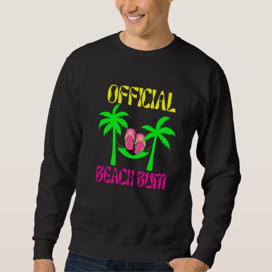 Beach Fabulous-Teenslippers-Palm Trees-Beach Lover Trui (Voorkant)
