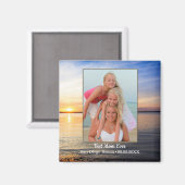 Beach Family Best mam Photo Magnet (Voorkant / Achterkant)