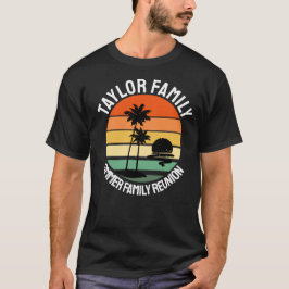 Beach Family Reunion aangepaste zomervakantie T-shirt