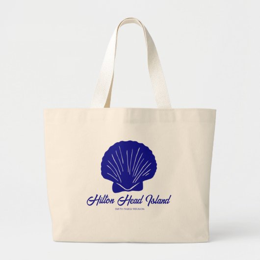 Beach Family Reunion Bag past aan Grote Tote Bag (Voorkant)