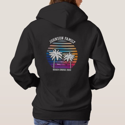 Beach Family Reunion Custom Cruise Summer Vacking Hoodie (Achterkant)