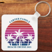 Beach Family Reunion Custom Cruise Summer Vacking Sleutelhanger (Achterkant)