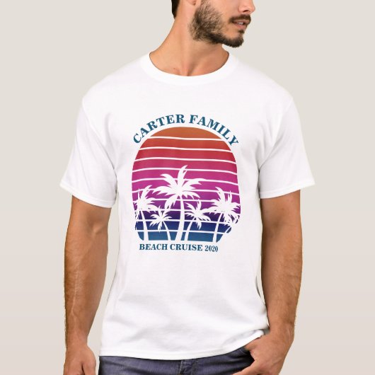 Beach Family Reunion Custom Cruise Summer Vacking T-shirt (Voorkant)