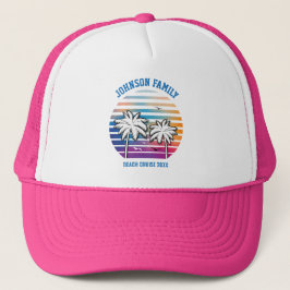 Beach Family Reunion Custom Cruise Summer Vacking Trucker Pet