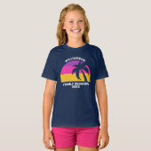 Beach Family Reunion Custom Tropical Sunset Kinder T-shirt (Voorkant volledig)