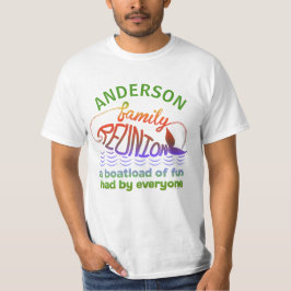 Beach Family Reunion Fish Funny | Aangepaste naam T-shirt