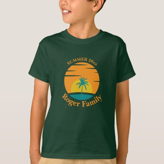 Beach Family Reunion Island Vacature T-shirt (Voorkant)