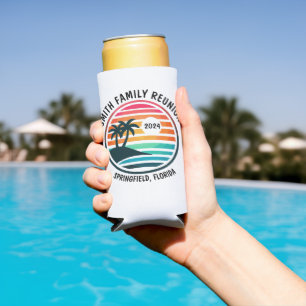 Beach Family Reunion Vakantie Logo Koelbox Seltzer Blikjeskoeler