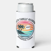 Beach Family Reunion Vakantie Logo Koelbox Seltzer Blikjeskoeler (Seltzer Voorkant)