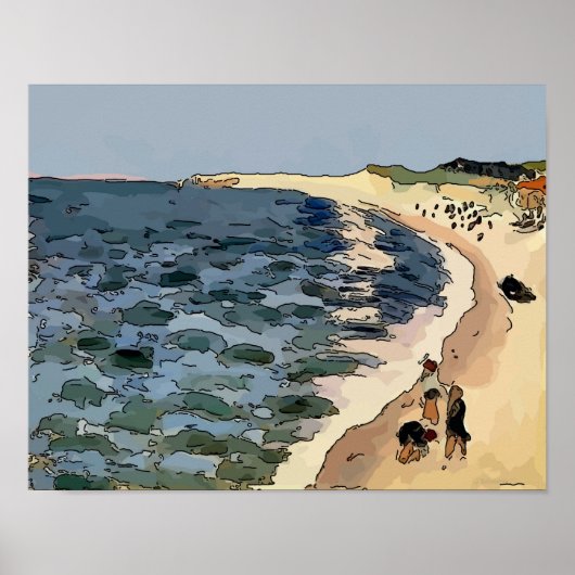 Beach, Fauvism Poster (Voorkant)