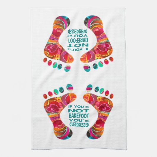 Beach Feet Towel Barefoot Batik Theedoek (Verticaal)