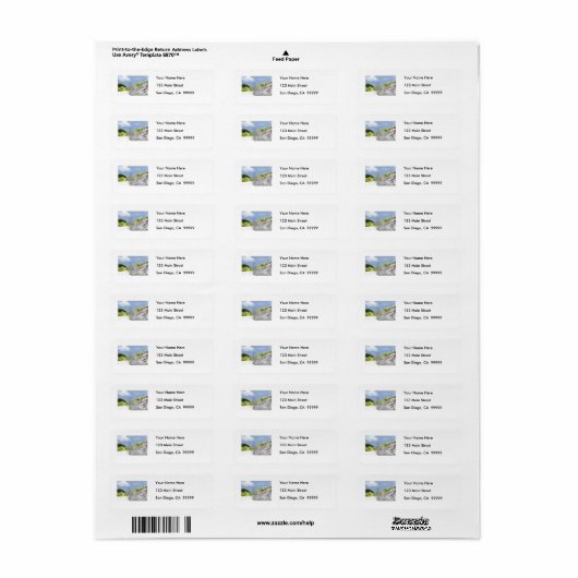 Beach Fence & Dune Etiket (Full Sheet)