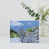Beach Fence & Dunes Briefkaart (Staand voorkant)
