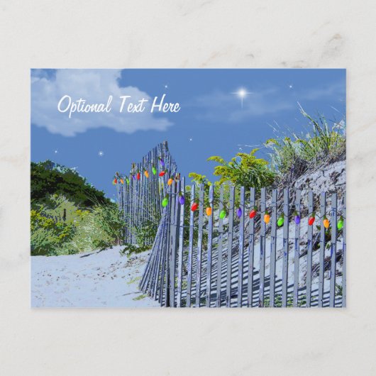 Beach Fence & Dunes Briefkaart (Voorkant)