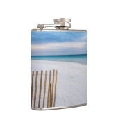 Beach Fence Morning Destin Florida Flask Heupfles (Rechts)