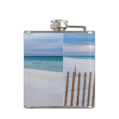 Beach Fence Morning Destin Florida Flask Heupfles (Achterkant)