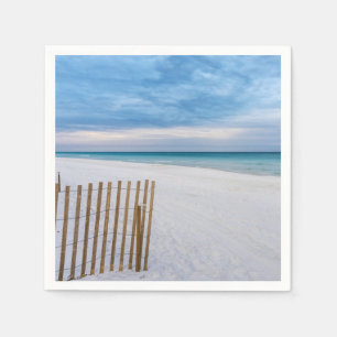 Beach Fence Morning Destin Florida Papieren servet