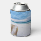 Beach Fence Ochtend Destin Florida Koelbox Blikjeskoeler (Blikje Achterkant)