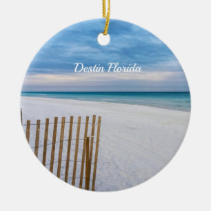 Beach Fence Ochtend Destin Florida Ornament