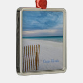 Beach Fence Ochtend Destin Florida Ornament (Rechts)