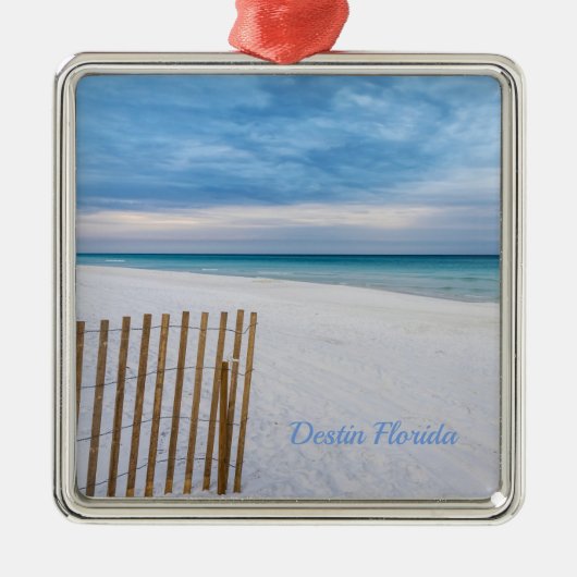 Beach Fence Ochtend Destin Florida Ornament (Voorkant)