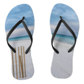 Beach Fence Ochtend Destin Florida Teenslippers (Voetbed)