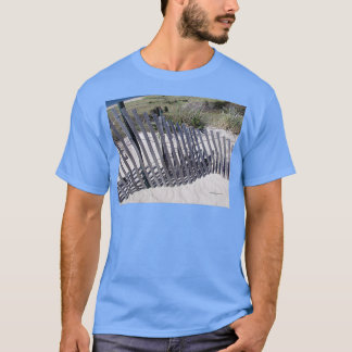Beach Fence Watch Hill RI Napatree Point 2015 T-shirt