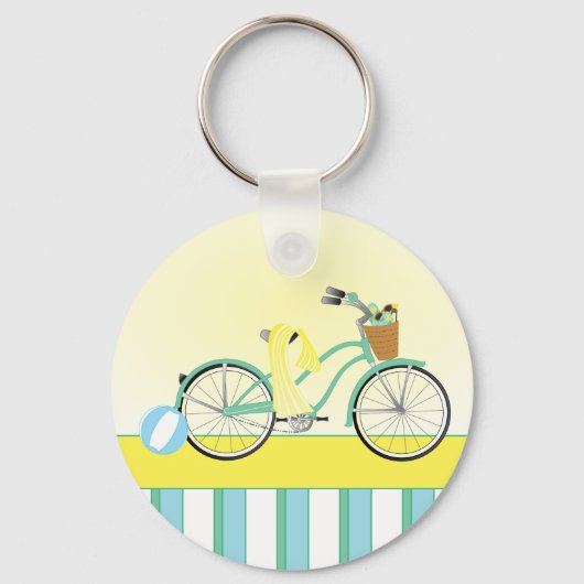 Beach-fiets Sleutelhanger (Voorkant)