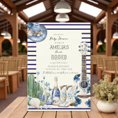  beach first rodeo coastal baby shower kaart