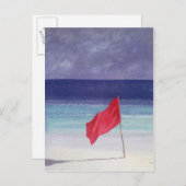 Beach Flag - Storm Warning 1985 Briefkaart (Voorkant / Achterkant)