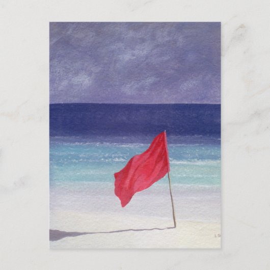 Beach Flag - Storm Warning 1985 Briefkaart (Voorkant)