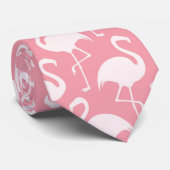 Beach Flamingo patroon, leuk stropdas (Opgerold)