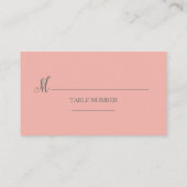 Beach Flamingo Tropical Leaf Escort Table Seating Plaatskaartje (Achterkant)