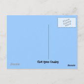 Beach Flapper Girl Briefkaart Asian Umbrella Cloch (Achterkant)