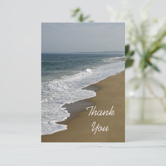 Beach Flat Hartelijk dank Noteer Kaart (Staand voorkant)