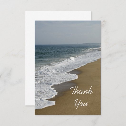 Beach Flat Hartelijk dank Noteer Kaart (Voorkant / Achterkant)