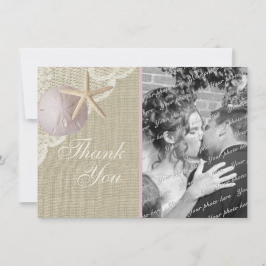  Beach Flat Kaart Dank u (Voorkant)