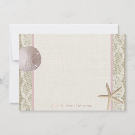 Beach Flat Kaart Dank u (Achterkant)