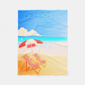 Beach Fleece Blanket, 30 x 40 inch Deken (Voorkant)