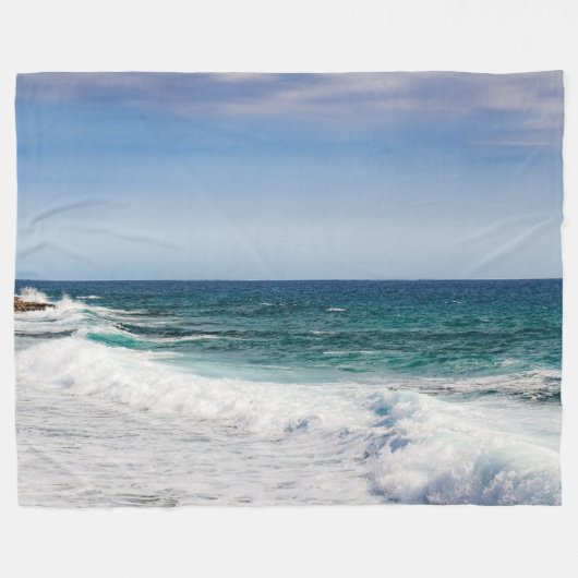 Beach Fleece Blanket Deken (Voorkant (Horizontaal))