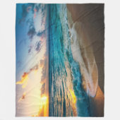 Beach Fleece Deken (Voorkant)