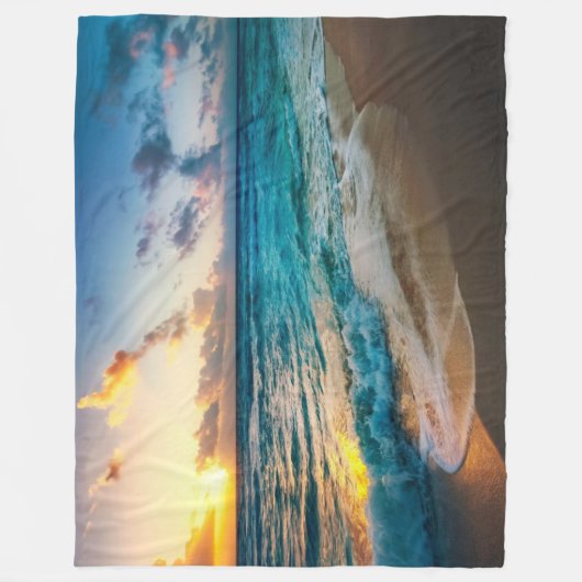 Beach Fleece Deken (Voorkant)