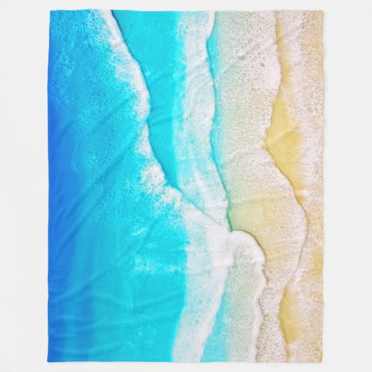 Beach Fleece Deken (Voorkant)
