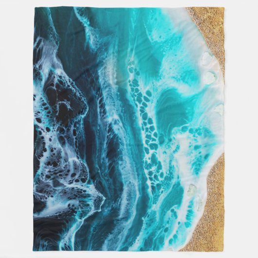 Beach Fleece Deken (Voorkant)