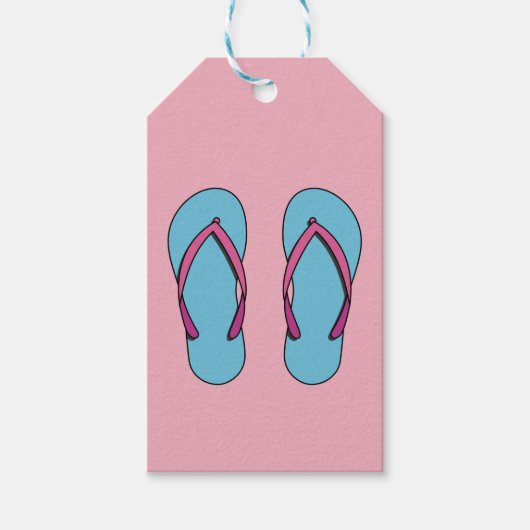 Beach Flip Flops Cadeaulabel (Voorkant)